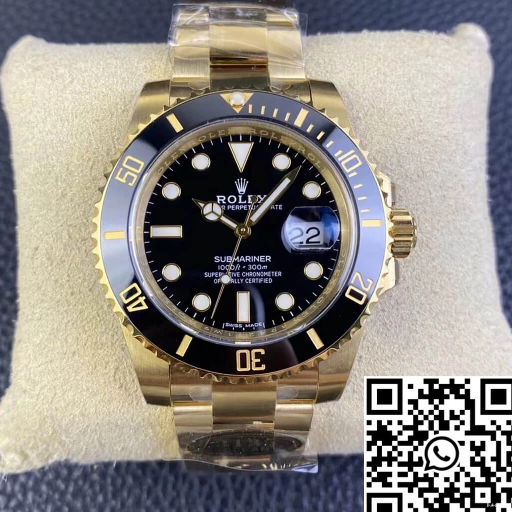 Submariner 116618LN-97208 Rolex Clean Gold Yellow Factory 1211